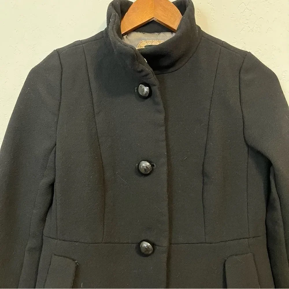 J. Crew Black Pea Coat - Picture 4 of 13